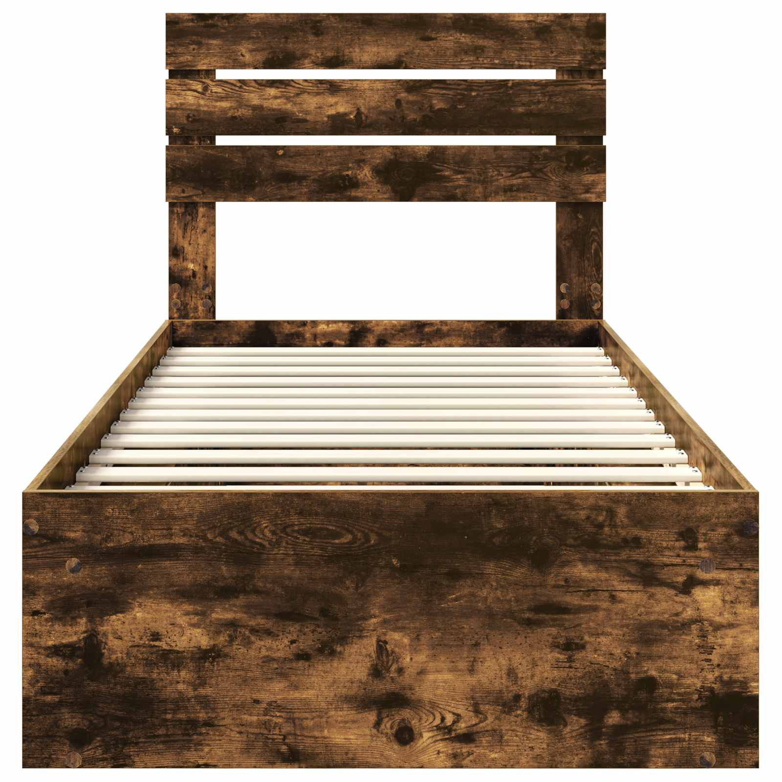 Σκελετός Κρεβατιού με κεφαλάρι Καπνιστό Δρύς 75 x 190 cm