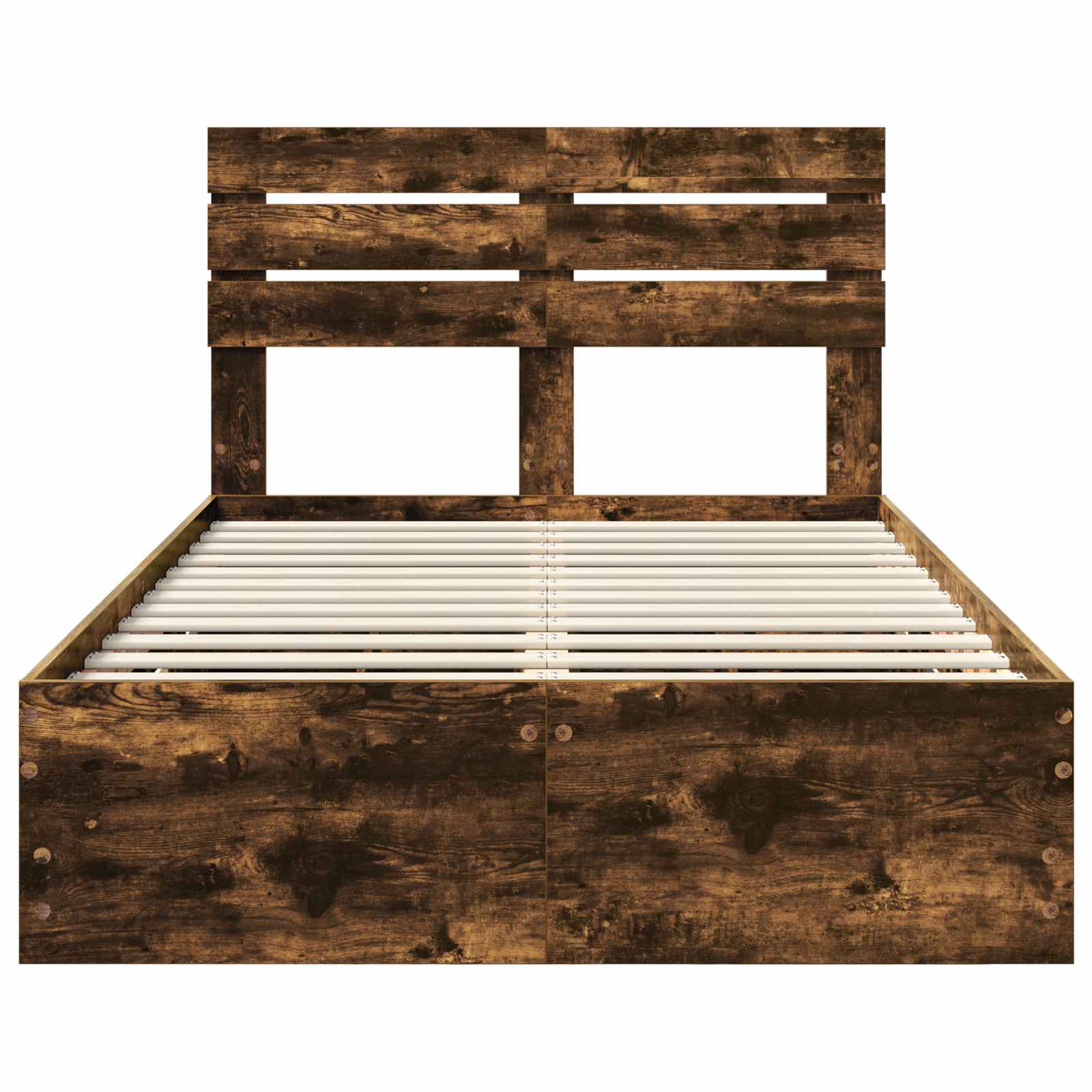 Σκελετός Κρεβατιού Καπνιστό Δρύς 135 x 190 cm Μηχανήματος Ξύλο