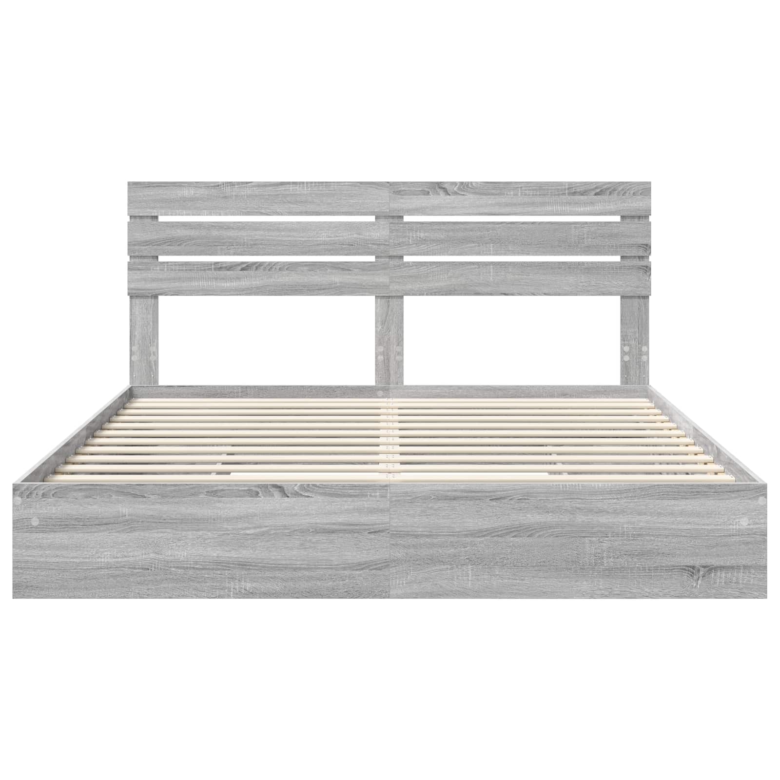Κρεβάτι Αποθήκης Γκρίζο Σονομα 180 x 200 cm Επεξεργασμένο ξύλο