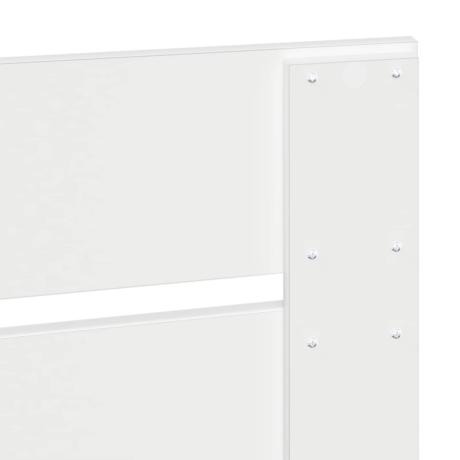 Κρεβάτι Αποθήκης Λευκό 150 x 200 cm Επεξεργασμένο ξύλο