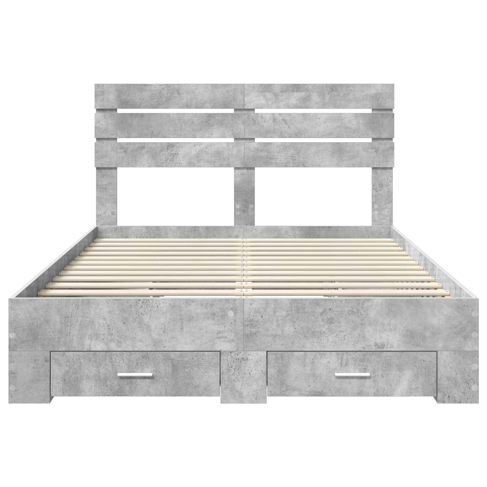 Σκελετός Κρεβατιού με συρτάρι με κεφαλάρι Επεξεργασμένο ξύλο