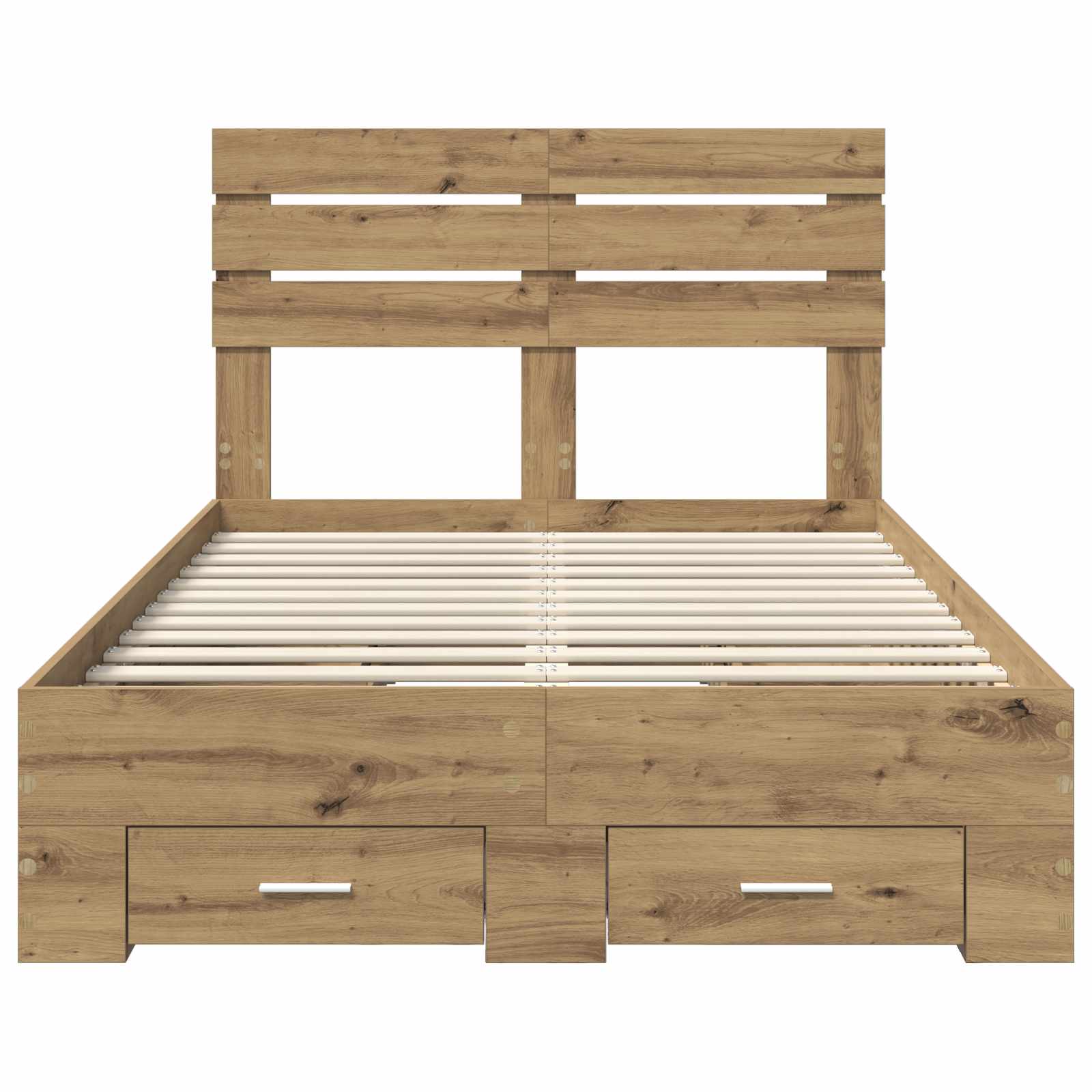 Σκελετός Κρεβατιού Artisan Oak 135 x 190 cm Επεξεργασμένο Ξύλο