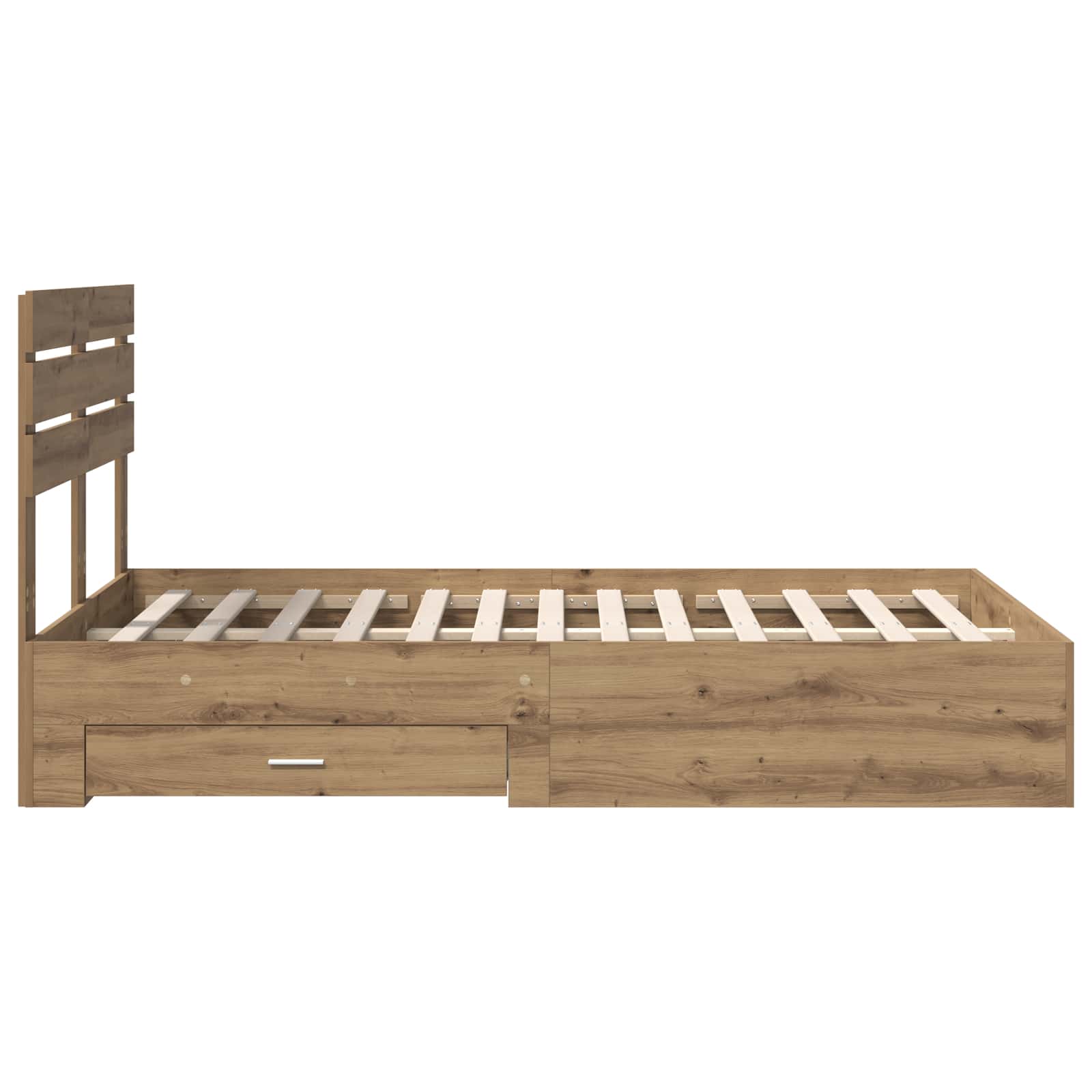 Σκελετός Κρεβατιού Artisan Oak 135 x 190 cm Επεξεργασμένο Ξύλο