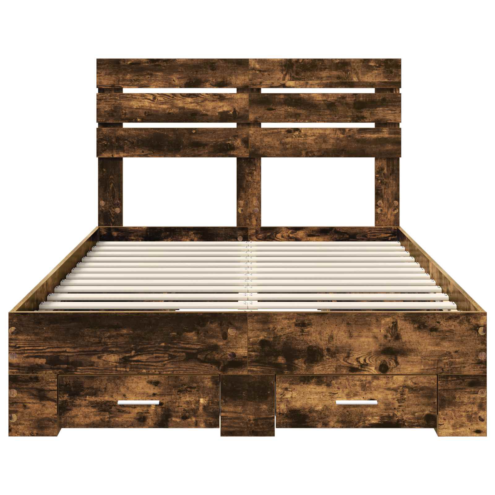 Σκελετός Κρεβατιού με συρτάρι με κεφαλάρι Επεξεργασμένο ξύλο