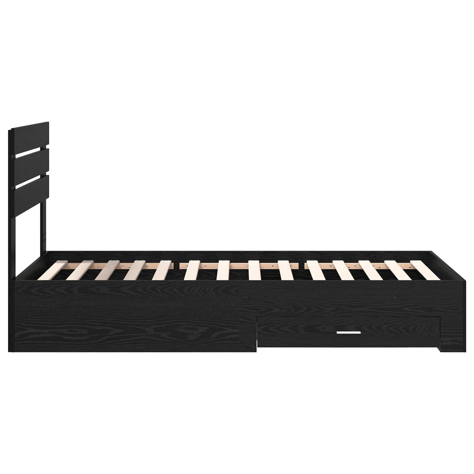 Σκελετός Κρεβατιού με συρτάρι με κεφαλάρι Επεξεργασμένο ξύλο