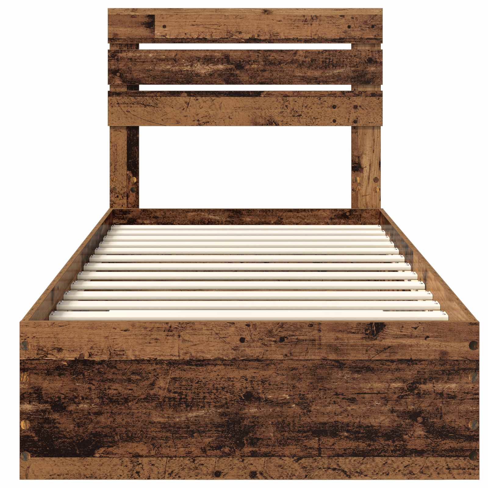Σκελετός Κρεβατιού με συρτάρι με κεφαλάρι Επεξεργασμένο ξύλο