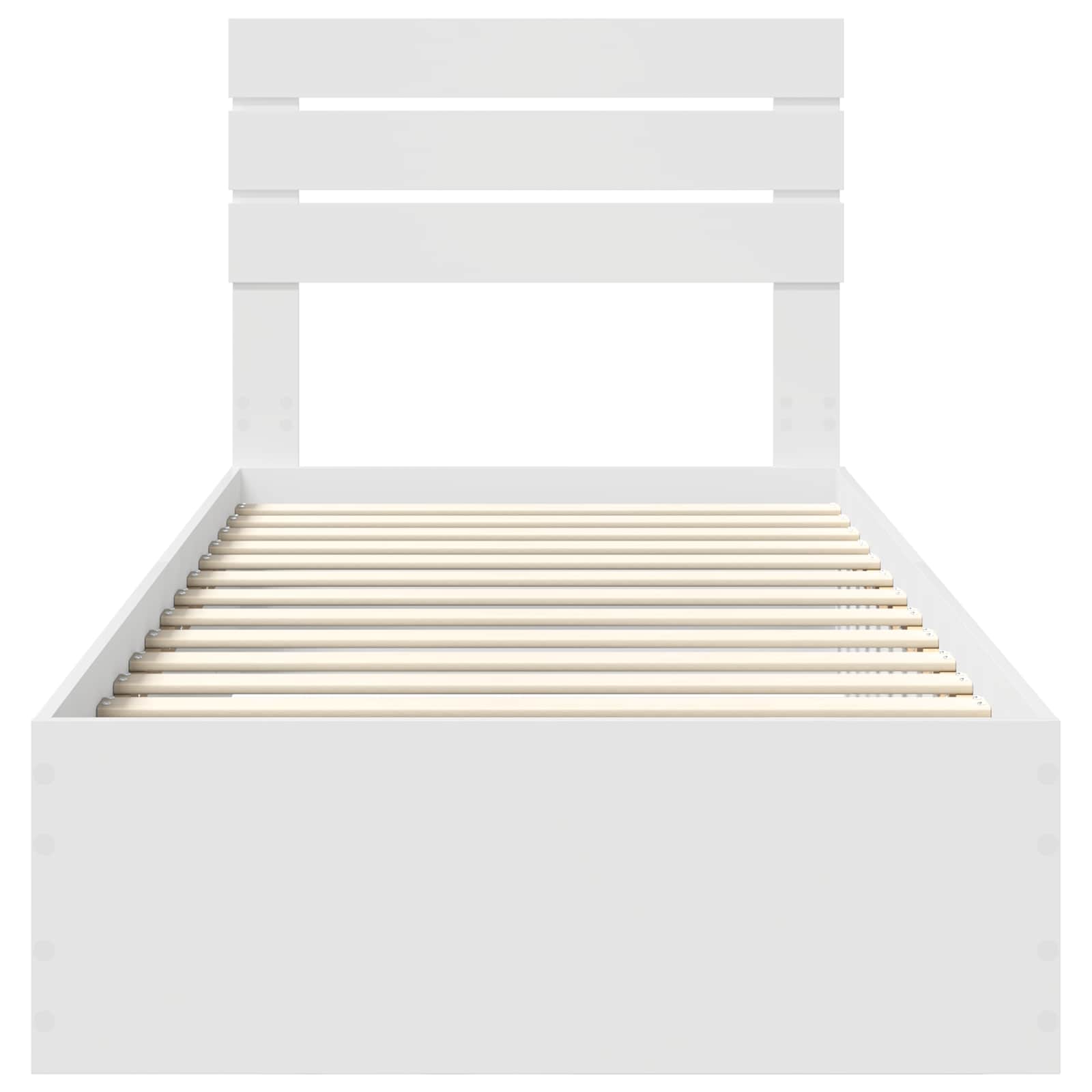 Σκελετός Κρεβατιού με συρτάρι με κεφαλάρι Επεξεργασμένο ξύλο