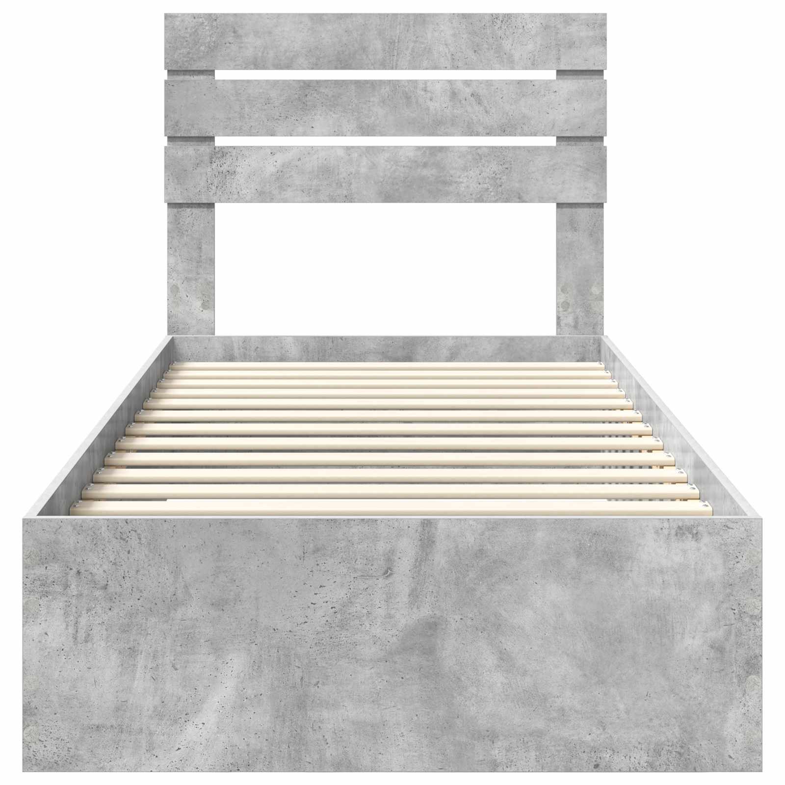 Σκελετός Κρεβατιού με συρτάρι με κεφαλάρι Επεξεργασμένο ξύλο