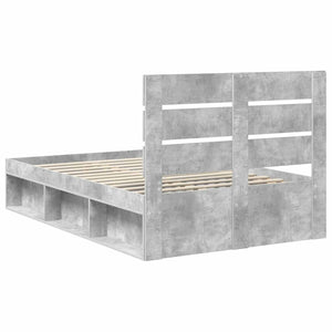 Σκελετός Κρεβατιού Σκυρόδεμα 120 x 200 cm Στερεά ξυλεία πεύκου
