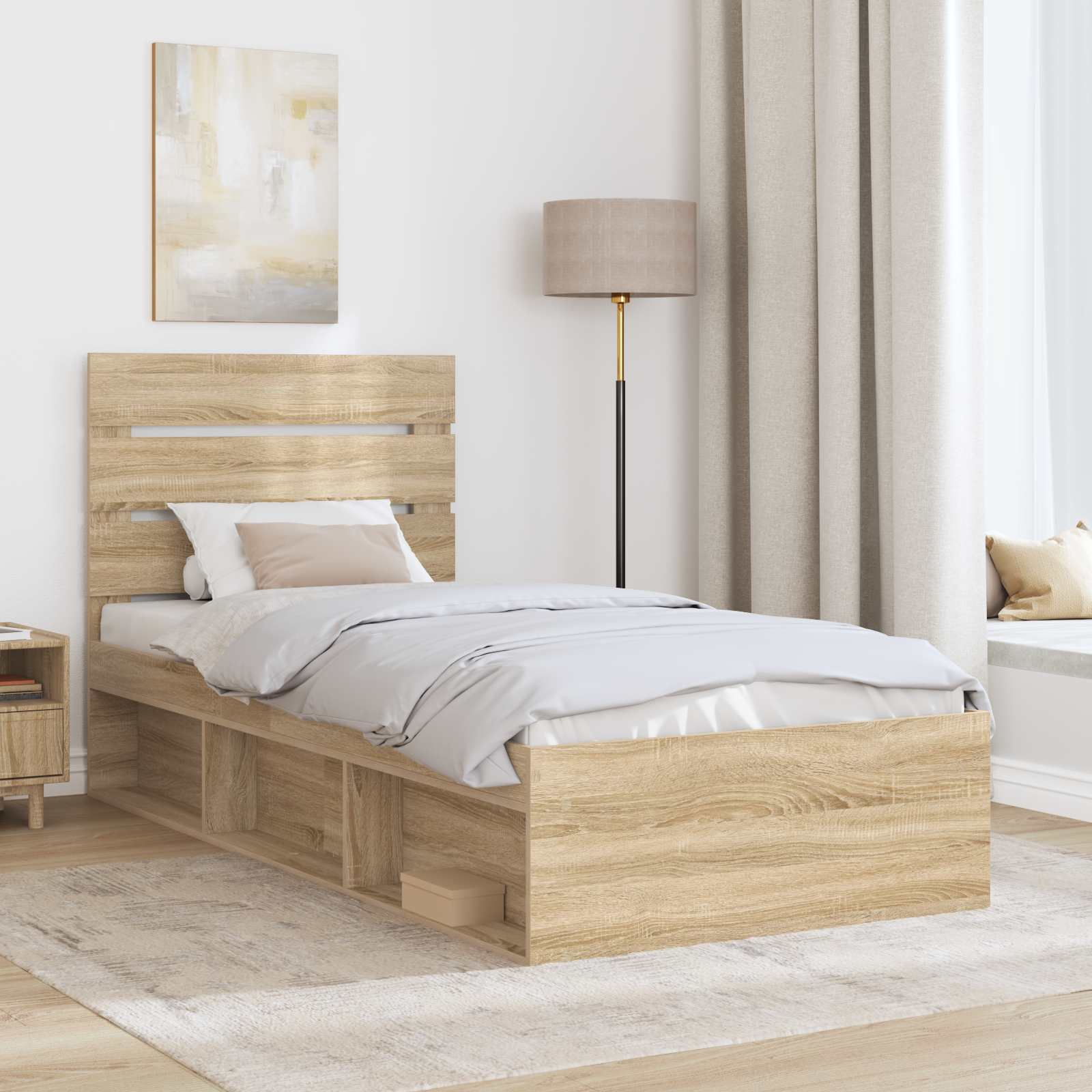 Σκελετός Κρεβατιού Σονόμα 90 x 190 cm Στερεά ξυλεία πεύκου