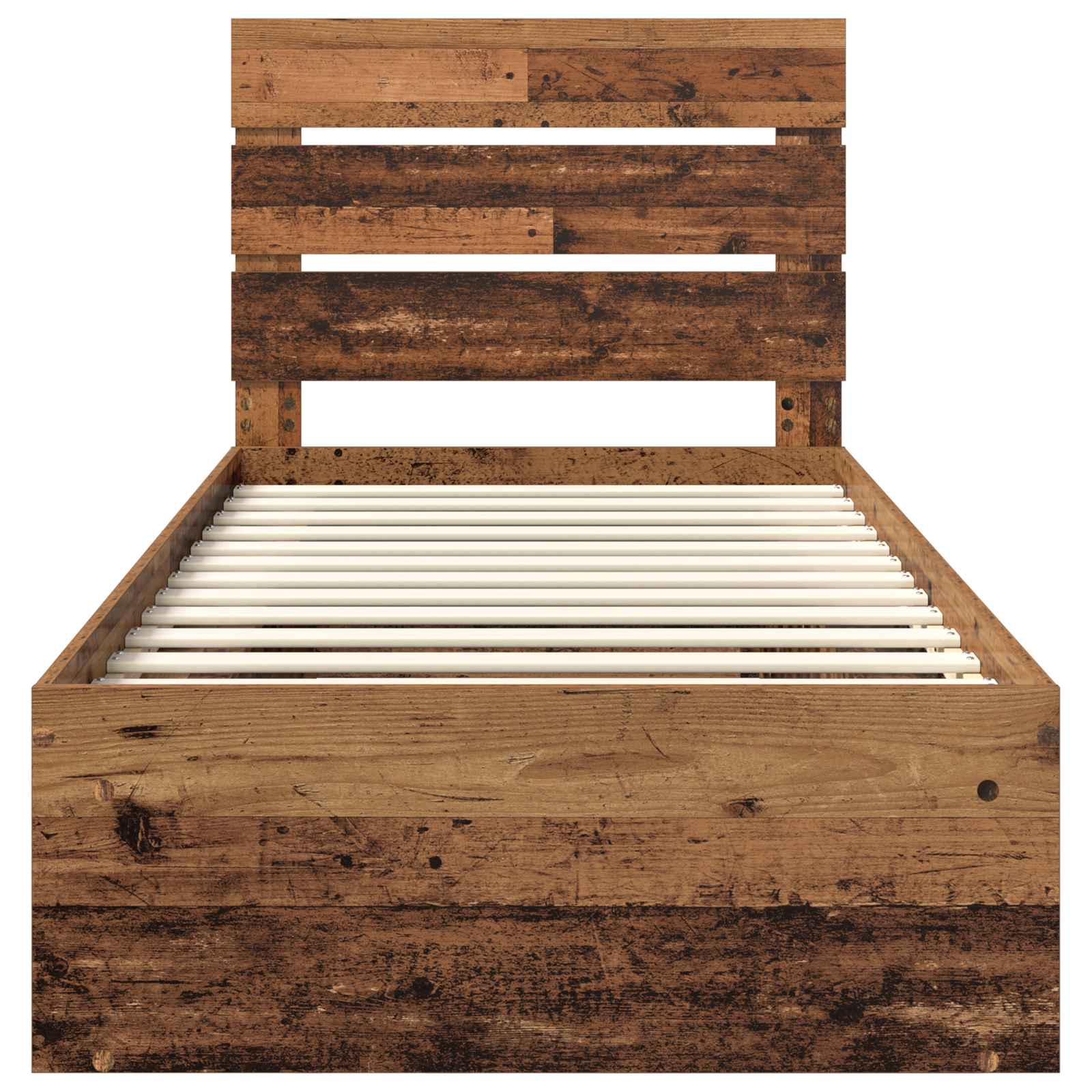 Σκελετός Κρεβατιού Παλιό ξύλο 75 x 190 cm Στερεά ξυλεία πεύκου