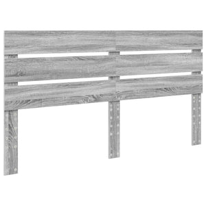 Σκελετός Κρεβατιού Γκρίζο Σονομα 160 x 200 cm Μηχανήματος Ξύλο