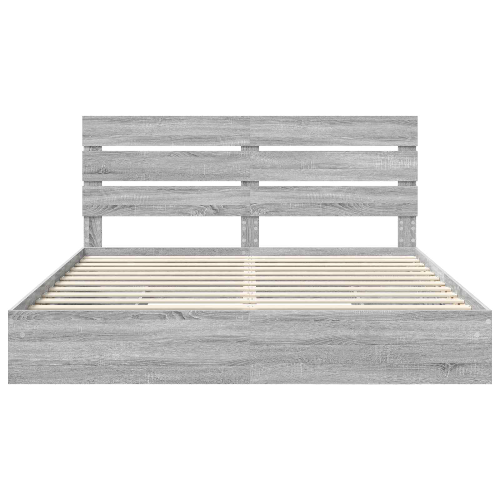 Κρεβάτι Αποθήκης Γκρίζο Σονομα 180 x 200 cm Επεξεργασμένο ξύλο