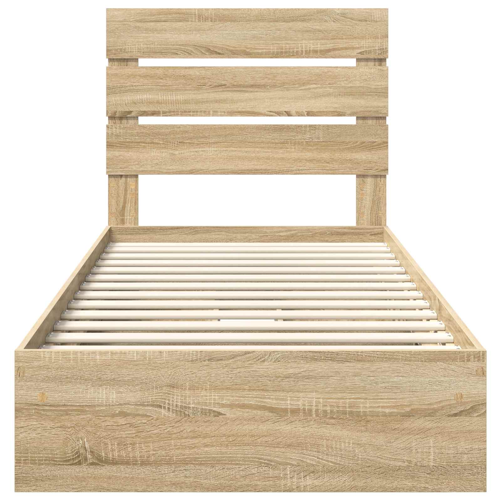 Κρεβάτι Αποθήκης Δρύς Sonoma 70 x 190 cm Επεξεργασμένο ξύλο