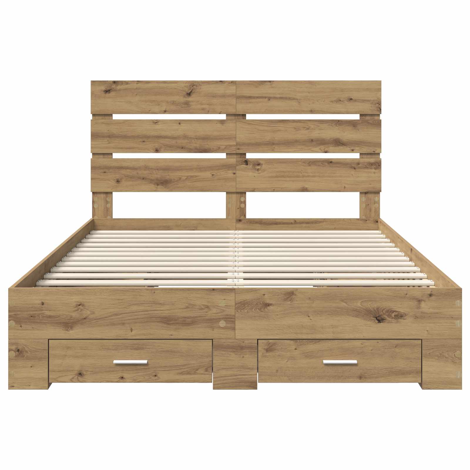 Σκελετός Κρεβατιού Artisan Oak 160 x 200 cm Επεξεργασμένο Ξύλο