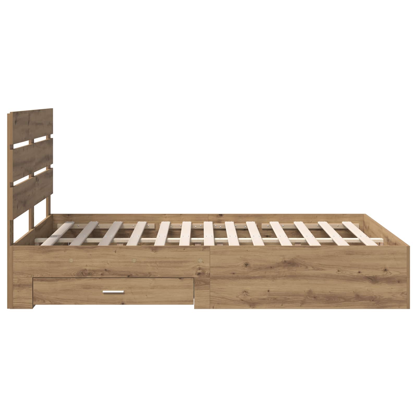 Σκελετός Κρεβατιού Artisan Oak 160 x 200 cm Επεξεργασμένο Ξύλο