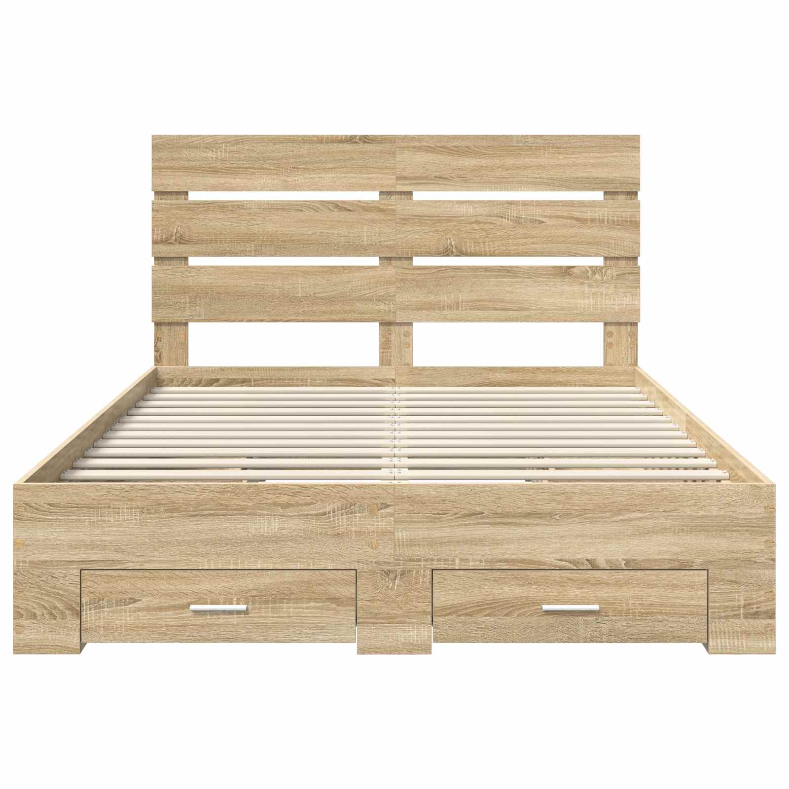 Σκελετός Κρεβατιού Δρύς Sonoma 140 x 190 cm Επεξεργασμένο ξύλο