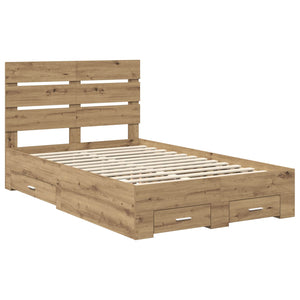 Σκελετός Κρεβατιού Artisan Oak 120 x 200 cm Επεξεργασμένο ξύλο - Pakobazaar
