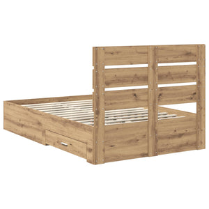 Σκελετός Κρεβατιού Artisan Oak 120 x 200 cm Επεξεργασμένο ξύλο - Pakobazaar