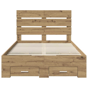 Σκελετός Κρεβατιού Artisan Oak 120 x 200 cm Επεξεργασμένο ξύλο - Pakobazaar