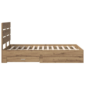 Σκελετός Κρεβατιού Artisan Oak 120 x 200 cm Επεξεργασμένο ξύλο - Pakobazaar