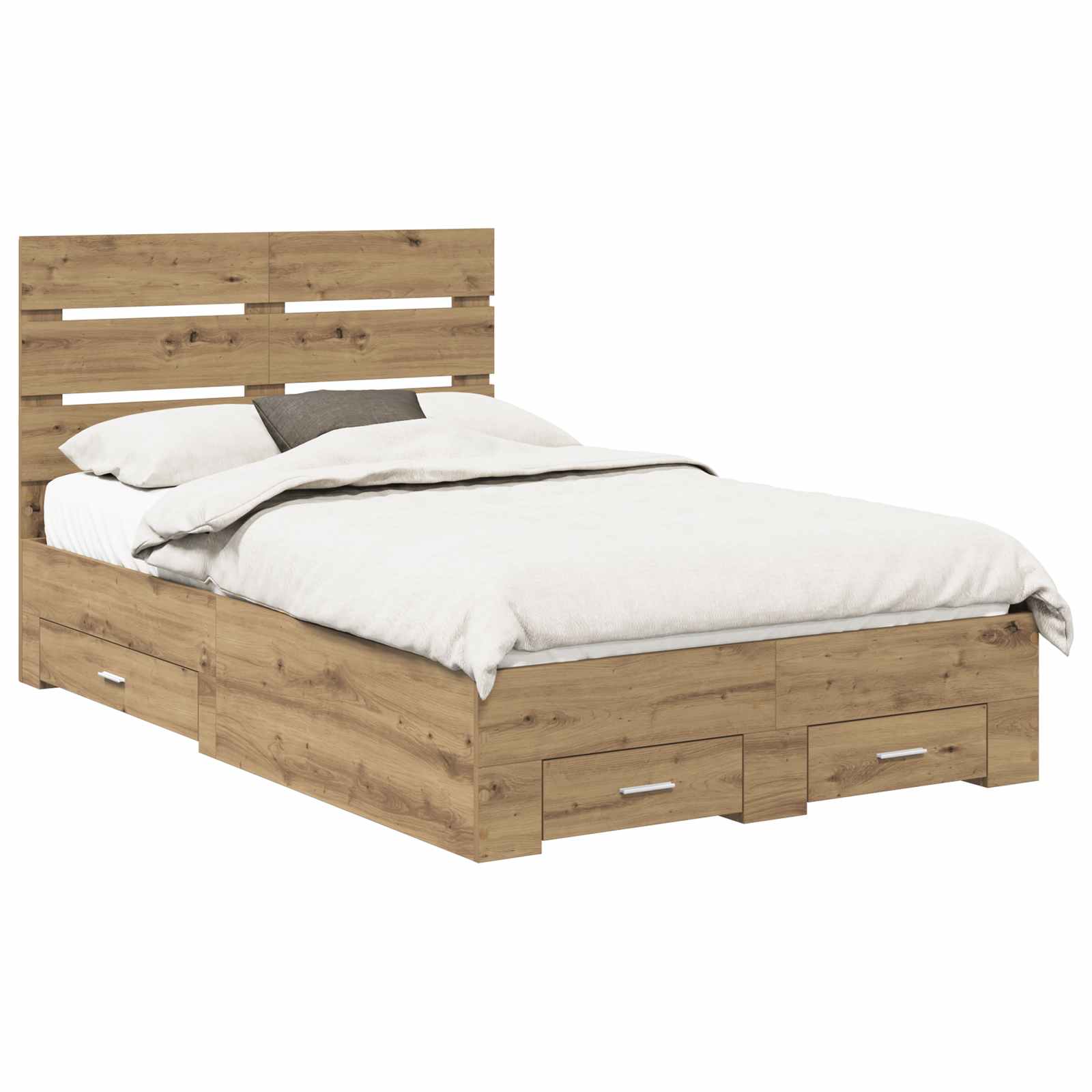 Σκελετός Κρεβατιού Artisan Oak 120 x 190 cm Επεξεργασμένο ξύλο - Pakobazaar