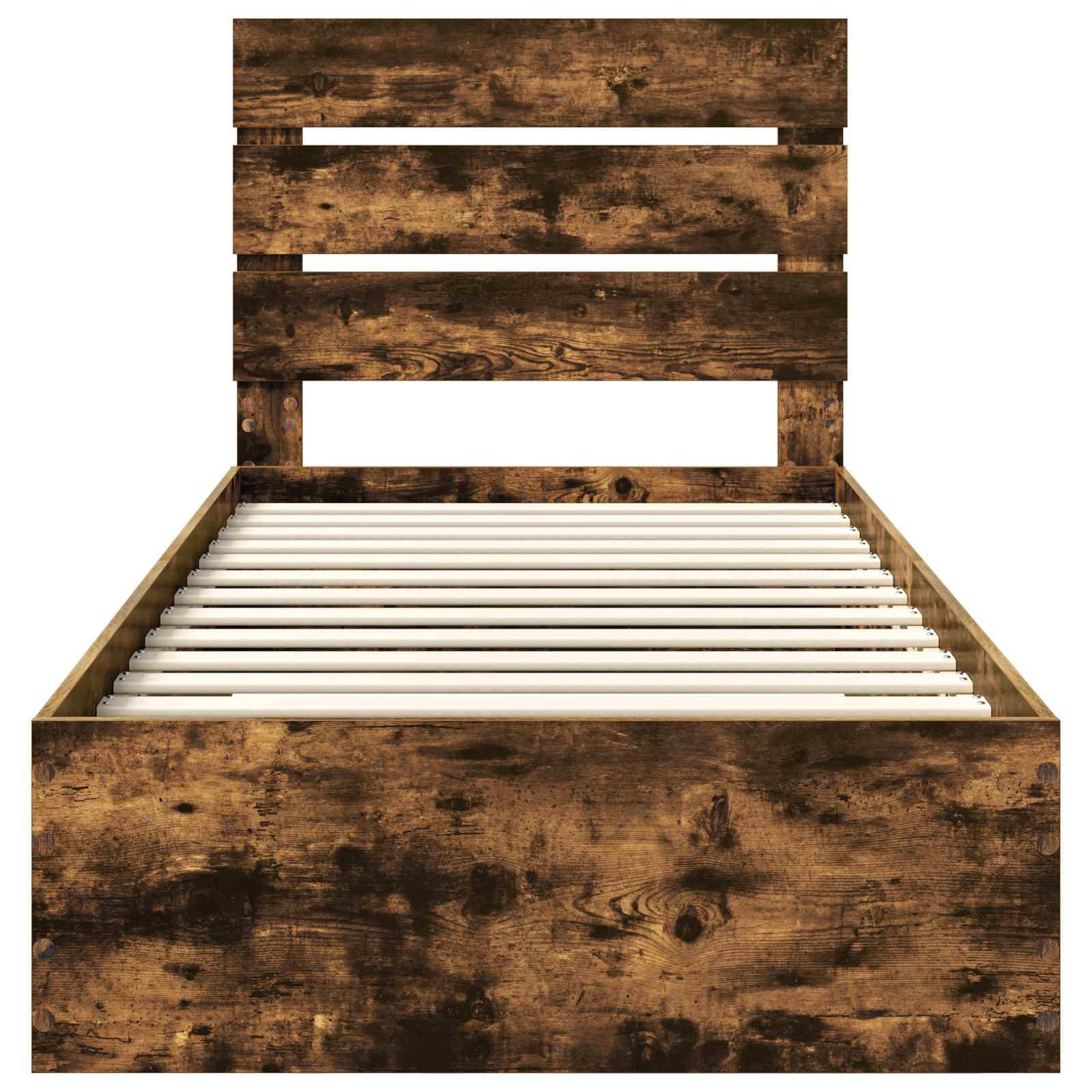 Σκελετός Κρεβατιού Καπνιστό Δρύς 90 x 200 cm Επεξεργασμένο ξύλο - Pakobazaar