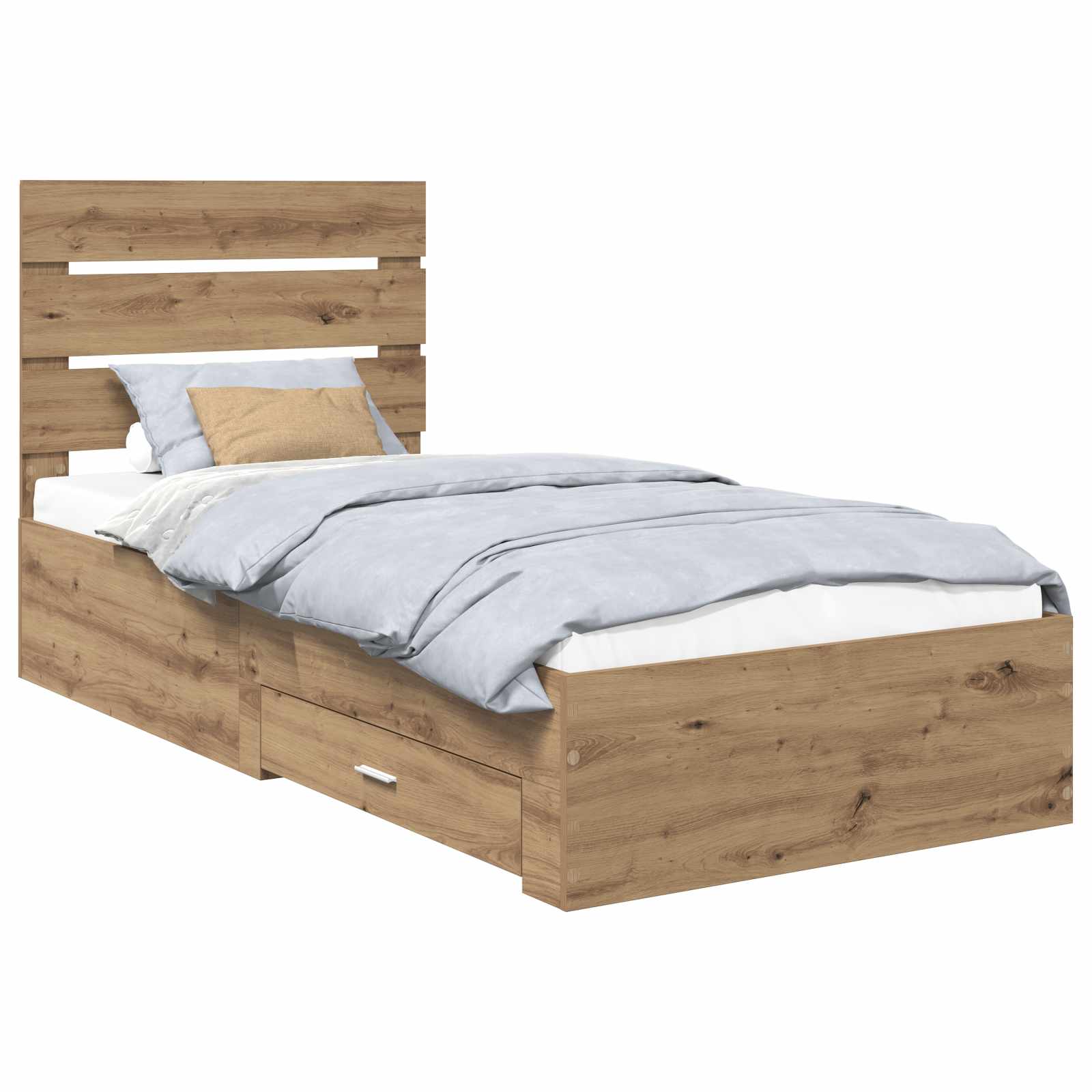 Σκελετός Κρεβατιού Artisan Oak 90 x 200 cm Επεξεργασμένο ξύλο