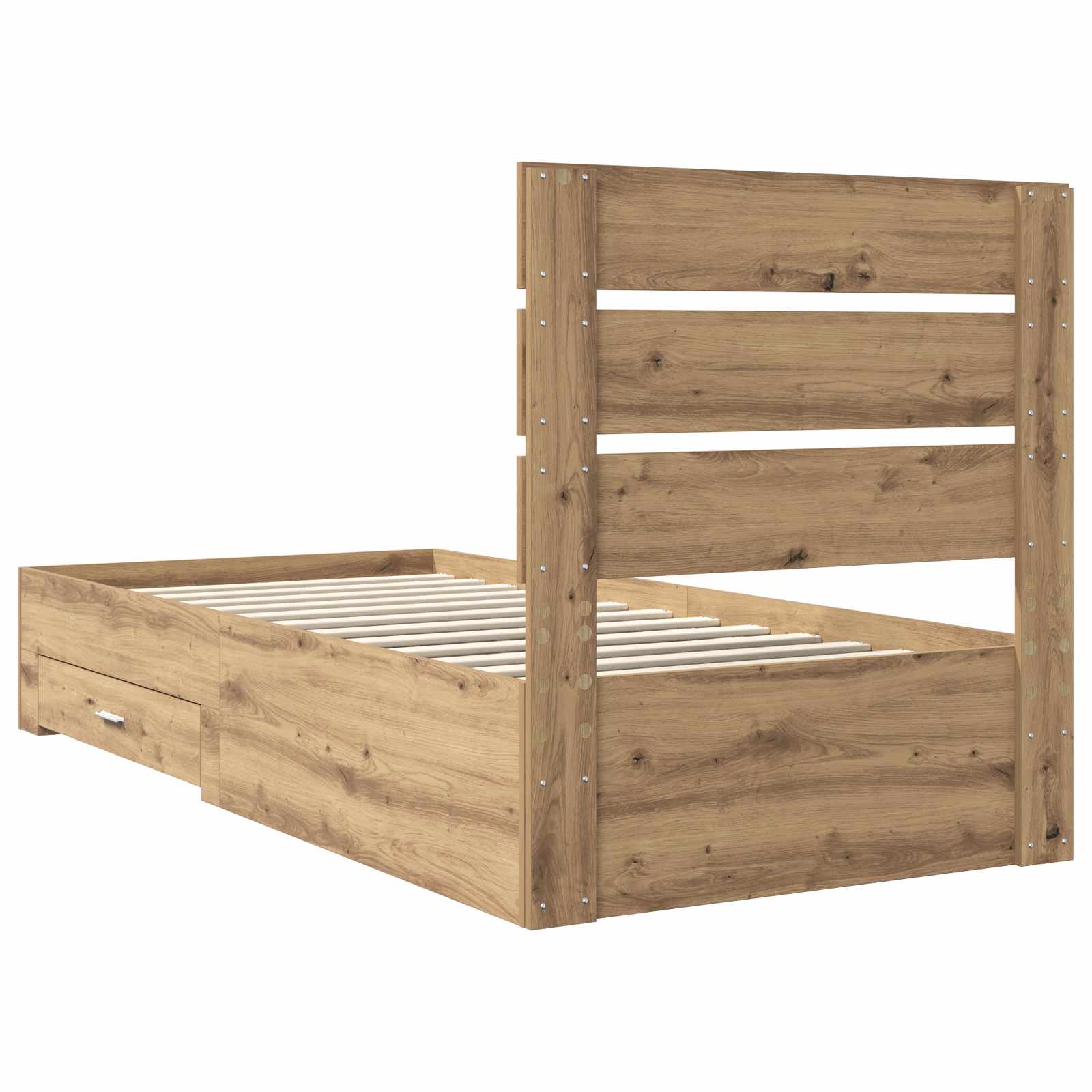 Σκελετός Κρεβατιού Artisan Oak 90 x 200 cm Επεξεργασμένο ξύλο