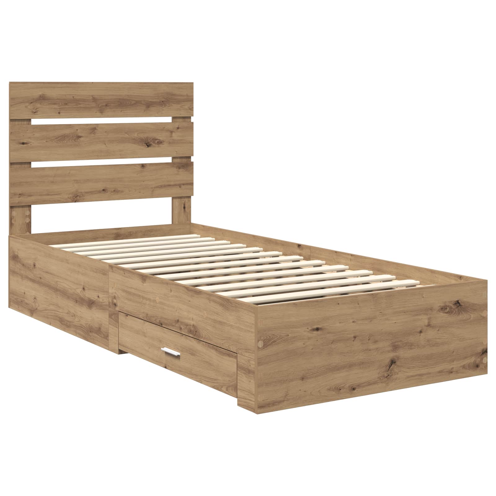 Σκελετός Κρεβατιού Artisan Oak 90 x 190 cm Επεξεργασμένο ξύλο