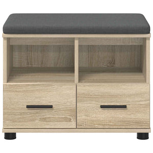 Παγκάκι Χαλωρίου με μαξιλάρι Δρύς Sonoma 60 x 38 x 46 εκ - Pakobazaar