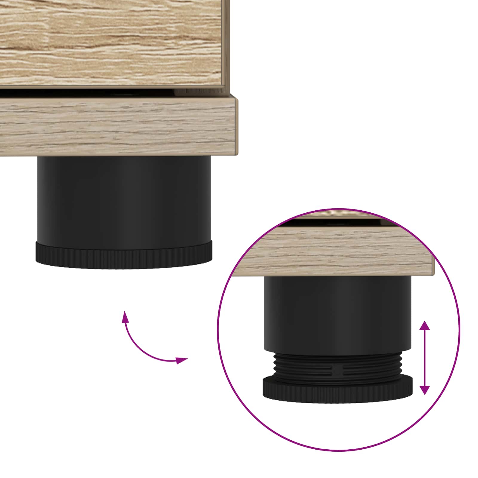 Παγκάκι Χαλωρίου με μαξιλάρι Δρύς Sonoma 60 x 38 x 46 εκ - Pakobazaar