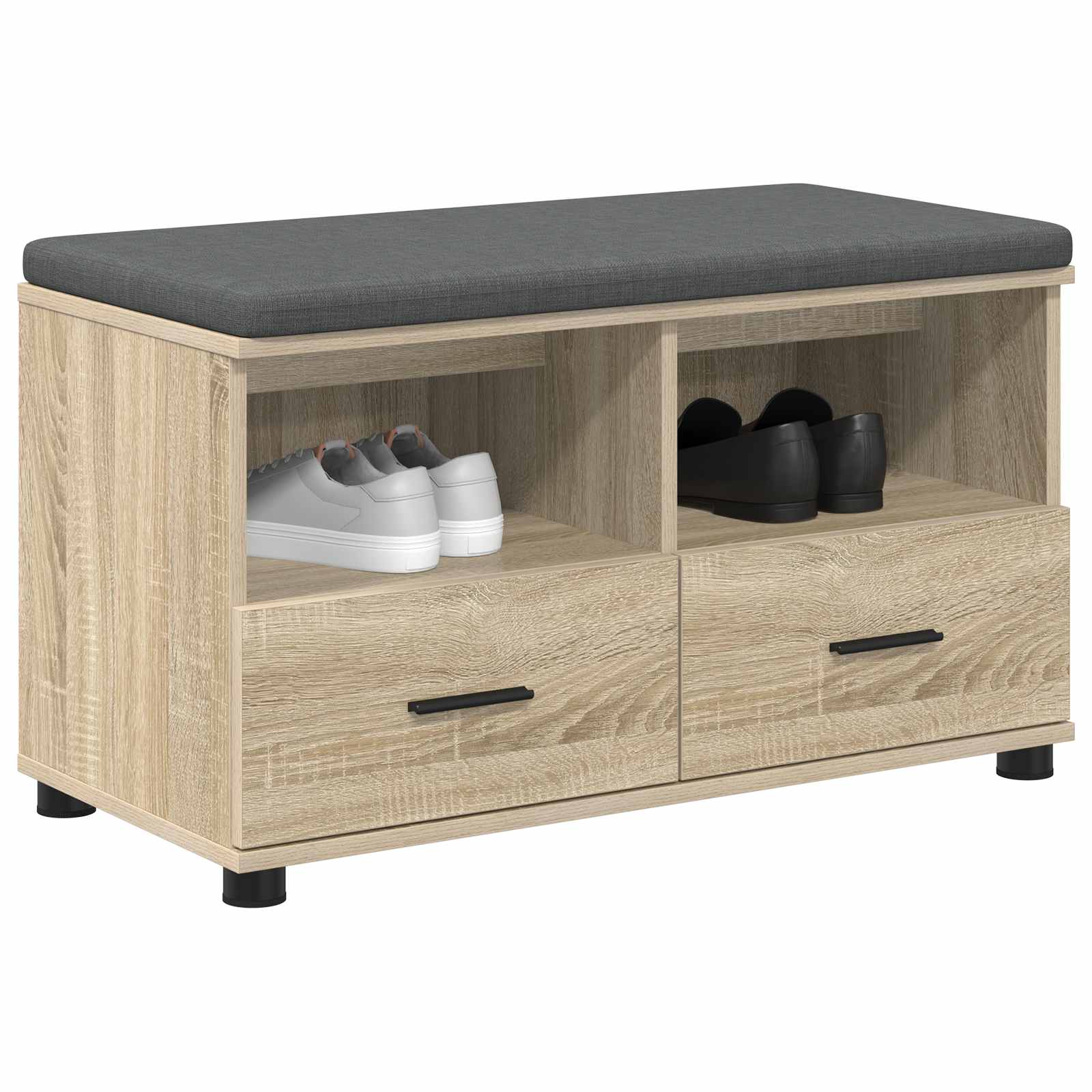 Παγκάκι Χαλωρίου με μαξιλάρι Δρύς Sonoma 80 x 38 x 46 εκ - Pakobazaar