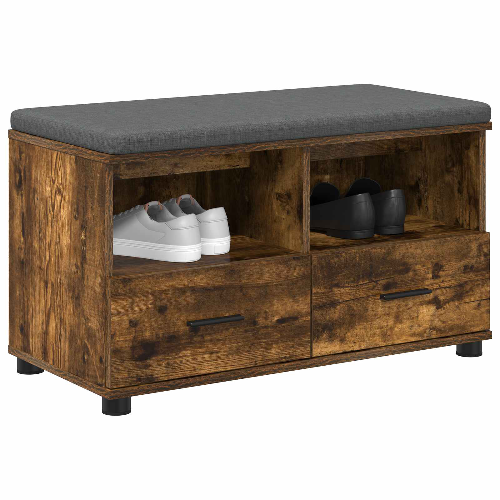 Παγκάκι Χαλωρίου με μαξιλάρι Καπνιστή Δρυς 80 x 38 x 46 εκ - Pakobazaar