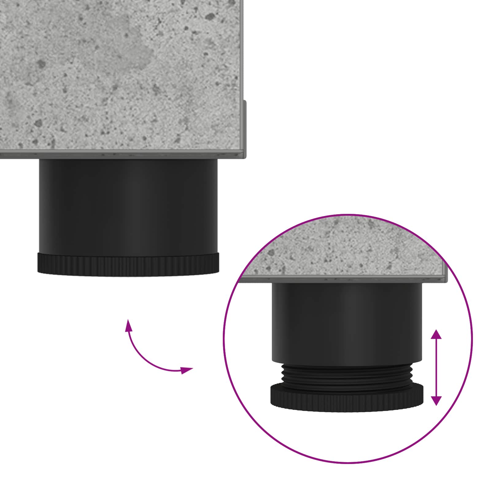 Παγκάκι Χαλωρίου με μαξιλάρι Σκυρόχρωμο Γκρι 60 x 38 x 46 εκ - Pakobazaar