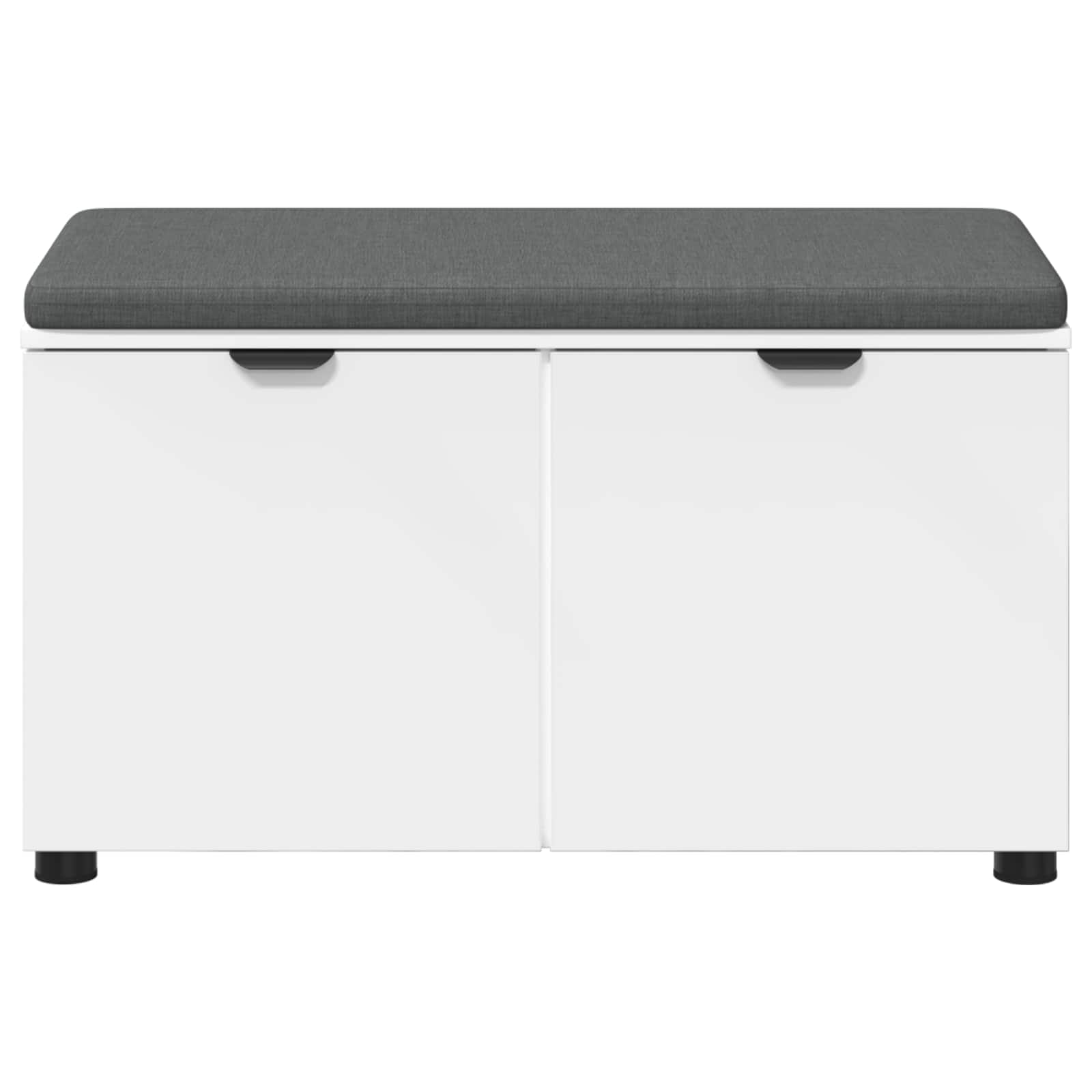 Παγκάκι Χαλωρίου με μαξιλάρι με ράφι Λευκός 80 x 38 x 46 εκ - Pakobazaar