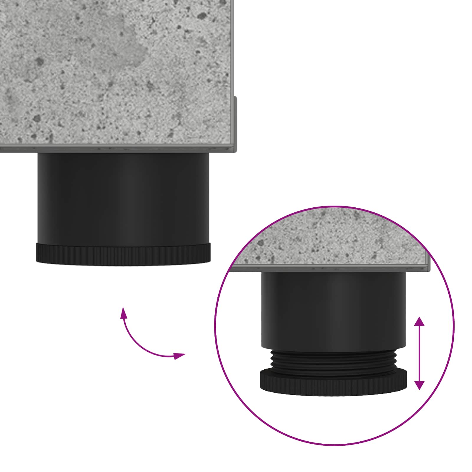 Παγκάκι Χαλωρίου με μαξιλάρι Σκυρόχρωμο Γκρι 80 x 38 x 46 εκ - Pakobazaar