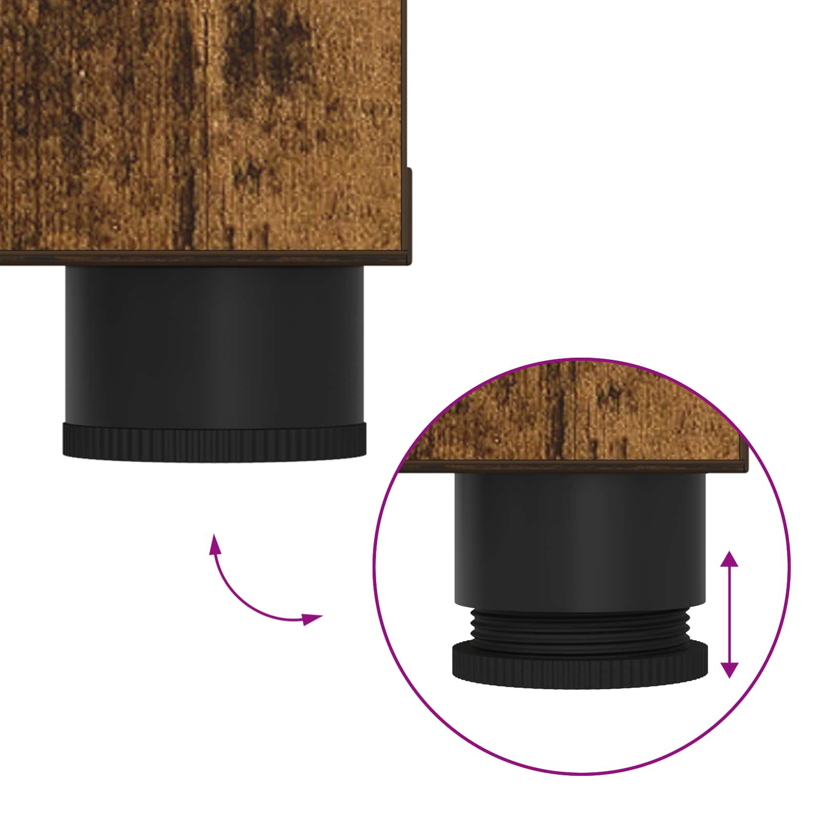 Παγκάκι Χαλωρίου με μαξιλάρι Καπνιστή Δρυς 80 x 38 x 46 εκ - Pakobazaar