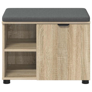Παγκάκι Χαλωρίου με μαξιλάρι Δρύς Sonoma 60 x 38 x 46 εκ - Pakobazaar