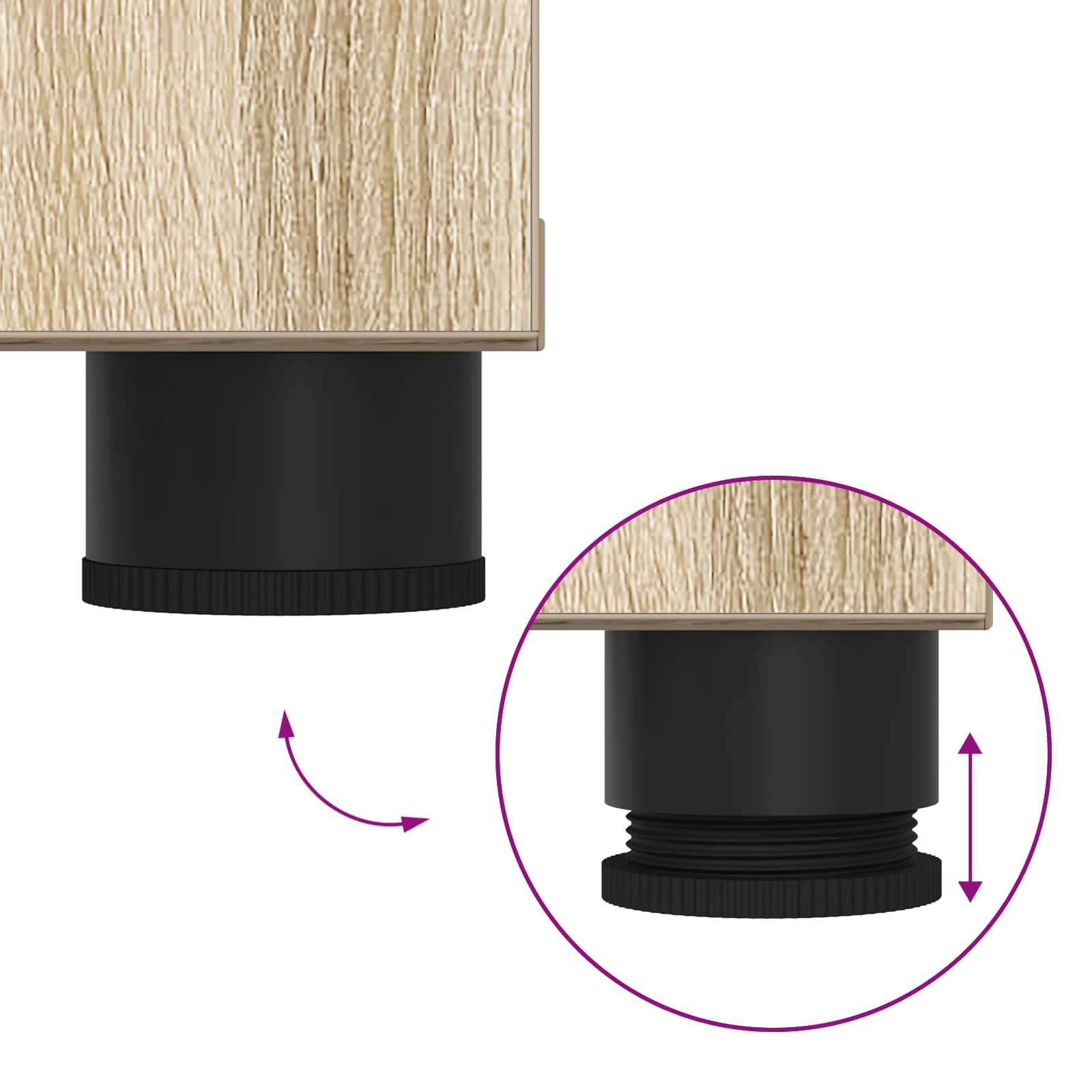 Παγκάκι Χαλωρίου με μαξιλάρι Δρύς Sonoma 60 x 38 x 46 εκ - Pakobazaar