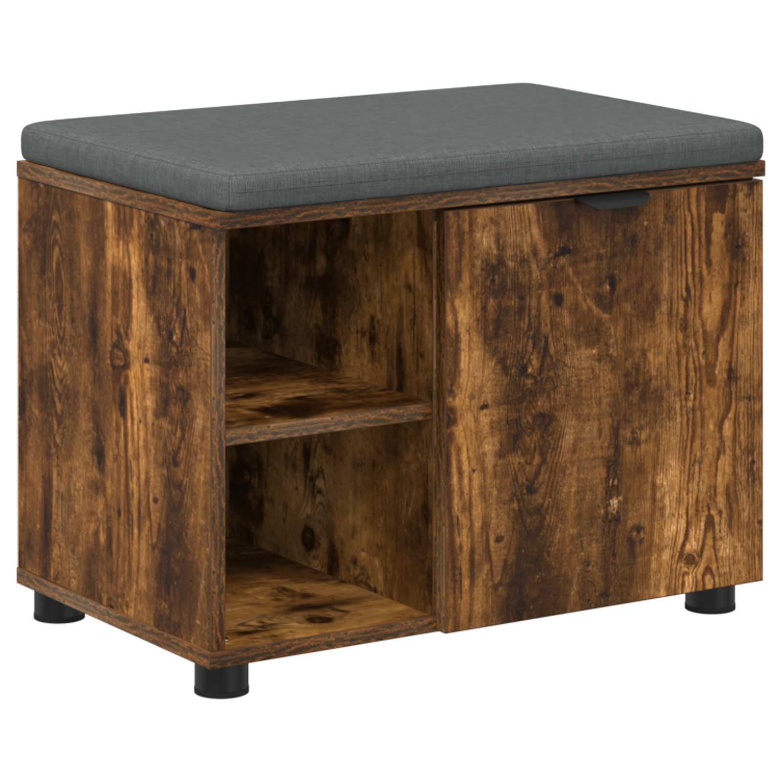 Παγκάκι Χαλωρίου με μαξιλάρι Καπνιστή Δρυς 60 x 38 x 46 εκ - Pakobazaar