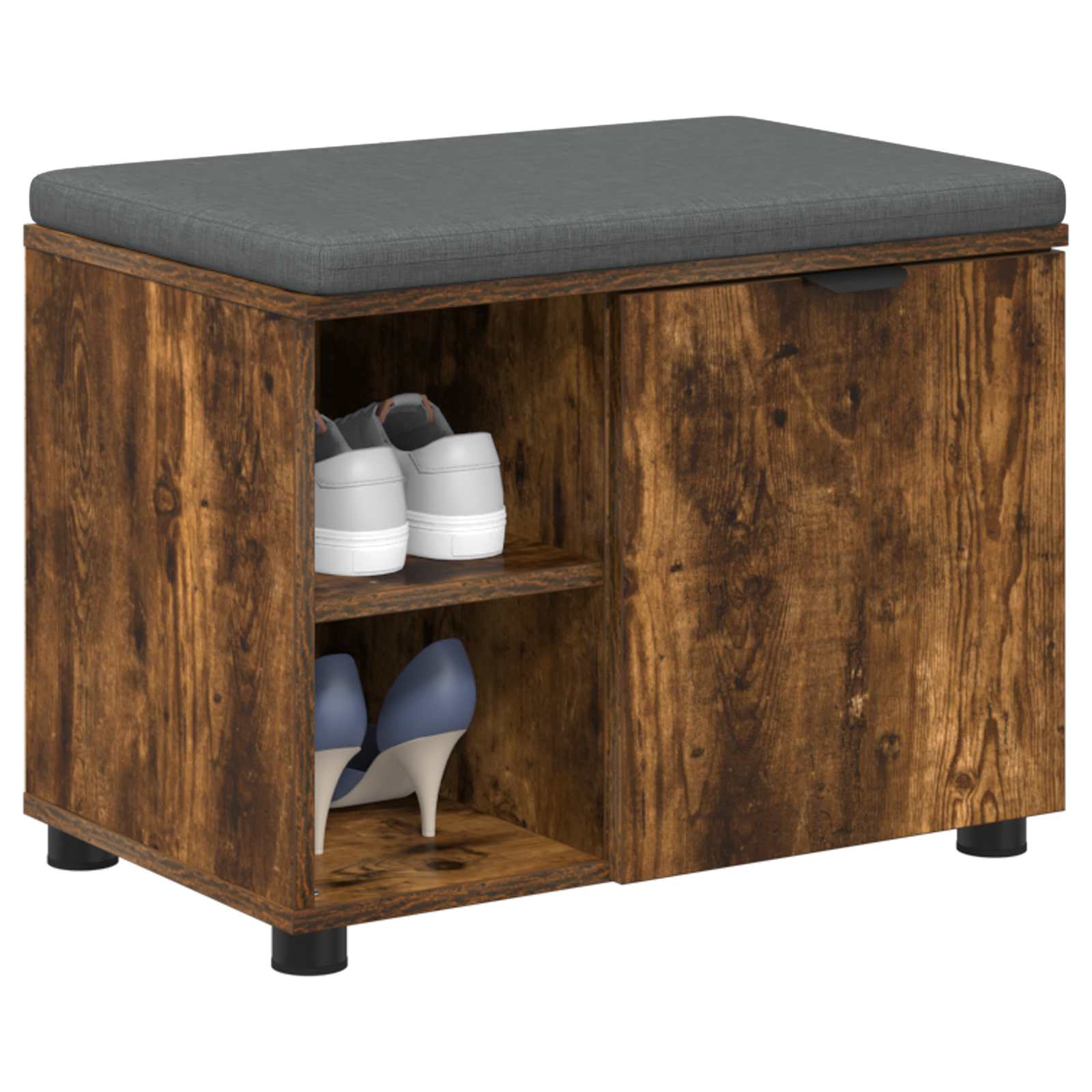 Παγκάκι Χαλωρίου με μαξιλάρι Καπνιστή Δρυς 60 x 38 x 46 εκ - Pakobazaar