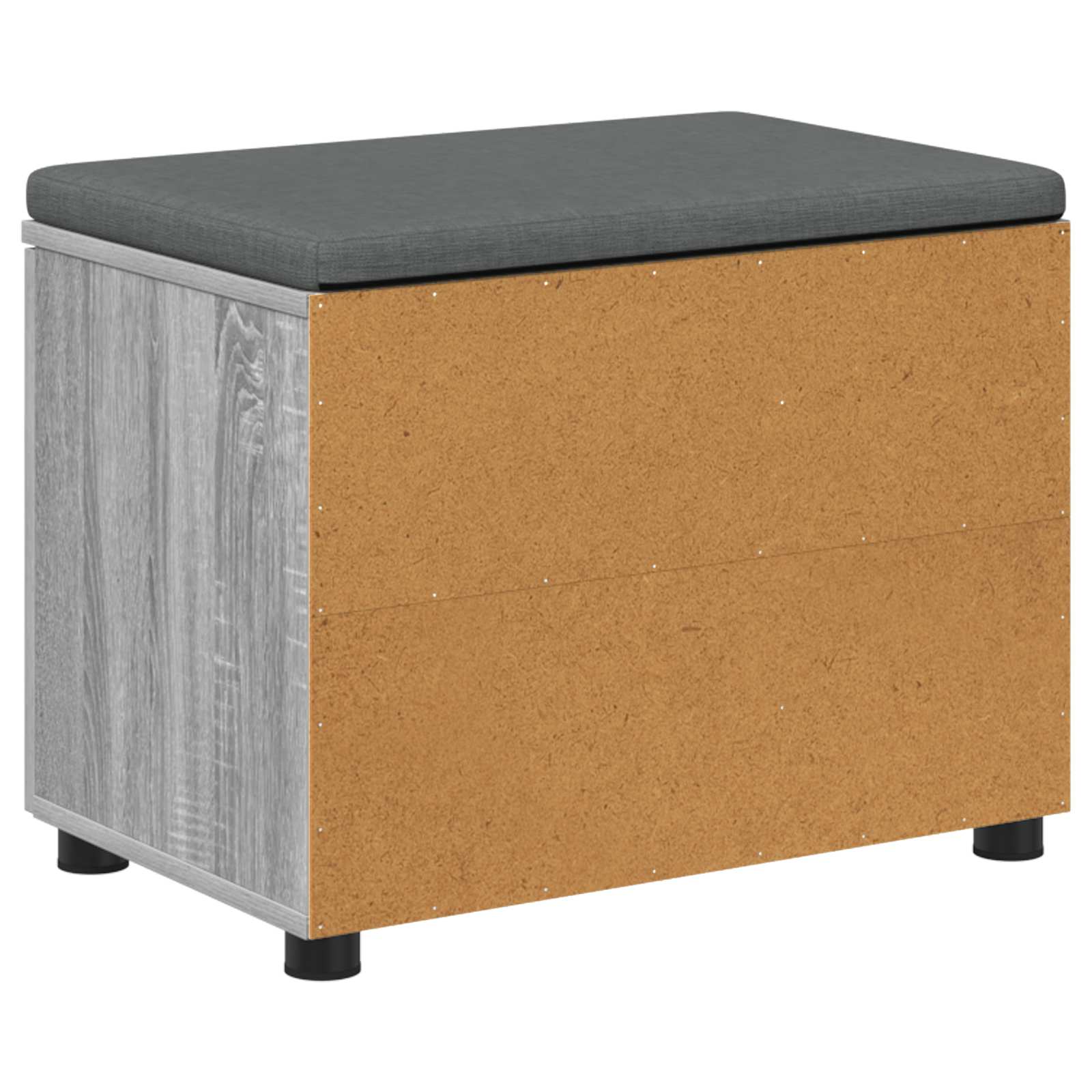 Παγκάκι Χαλωρίου με μαξιλάρι Γκρι Σονομά 60 x 38 x 46 εκ - Pakobazaar