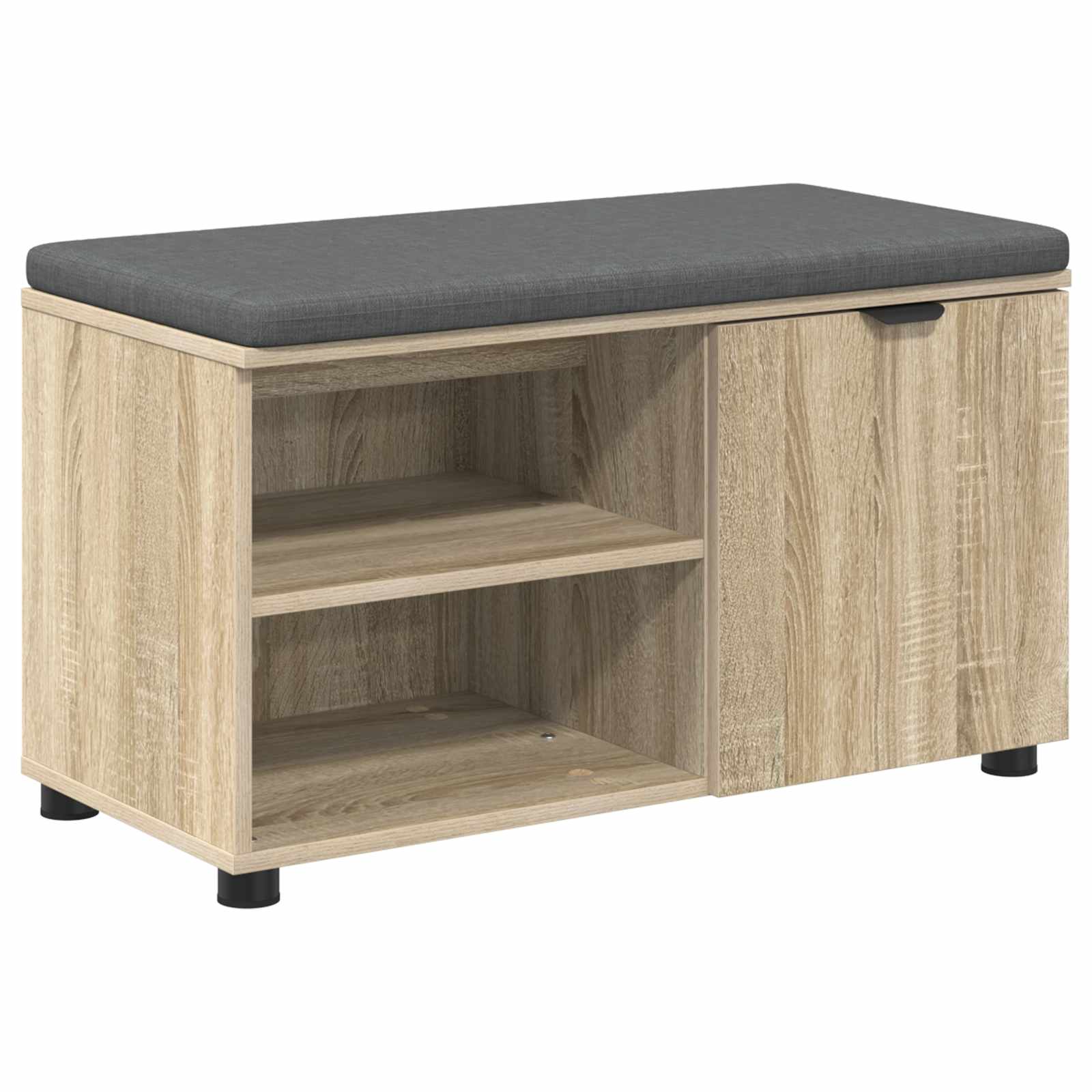 Παγκάκι Χαλωρίου με μαξιλάρι Δρύς Sonoma 80 x 38 x 46 εκ - Pakobazaar