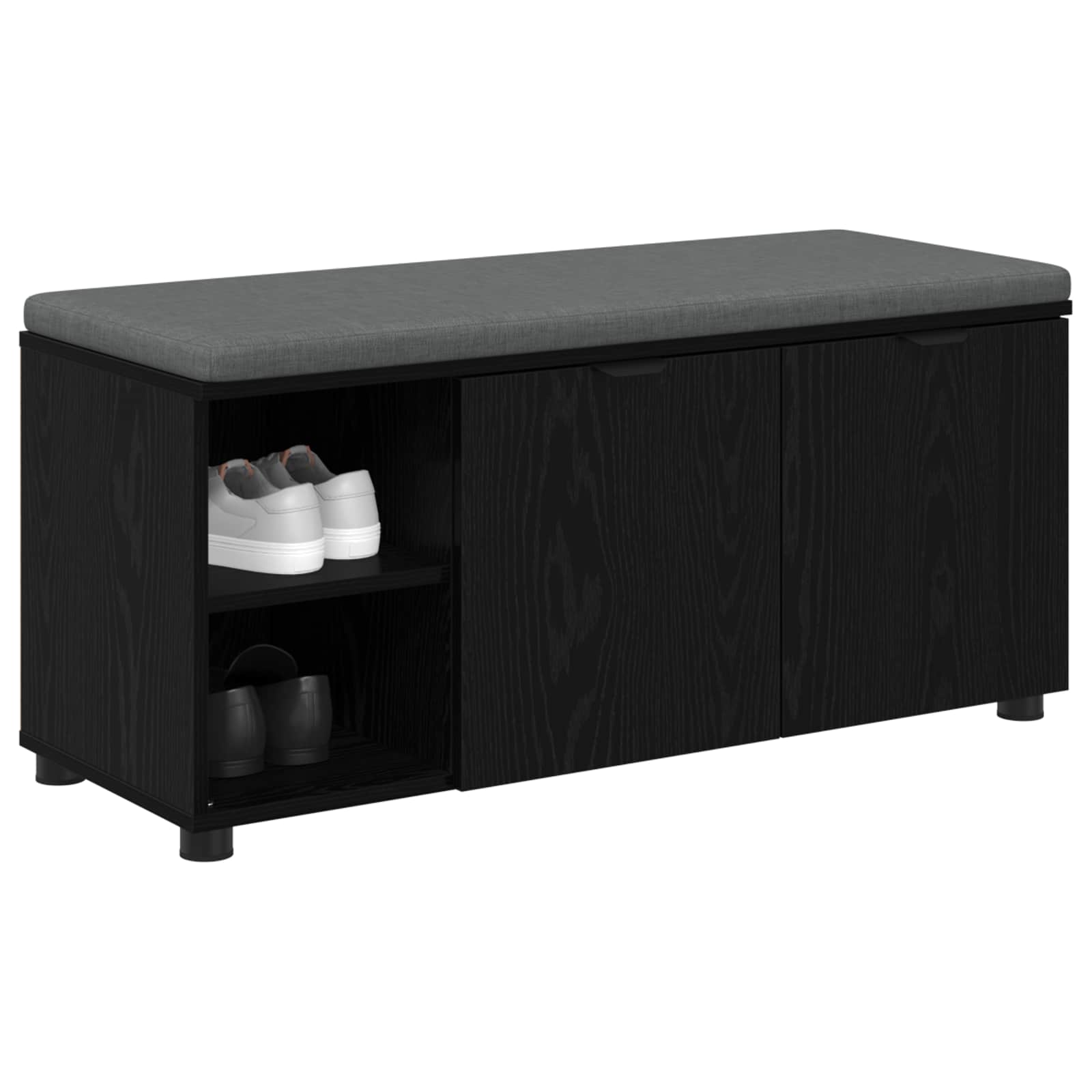 Παγκάκι Χαλωρίου με μαξιλάρι Μαύρη Δρυς 100 x 38 x 46 εκ - Pakobazaar