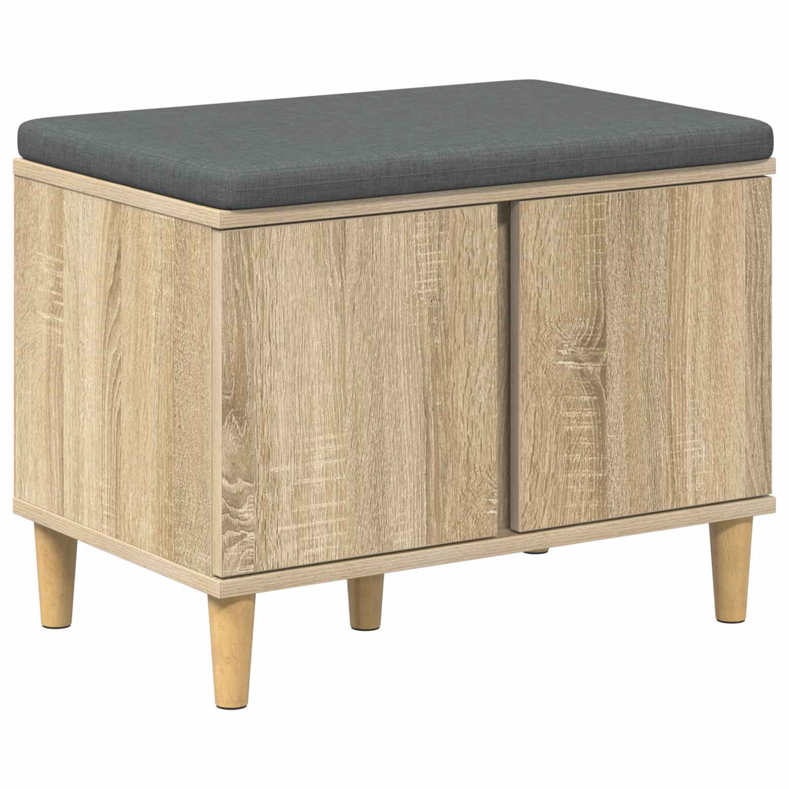 Παγκάκι Χαλωρίου με μαξιλάρι Δρύς Sonoma 60 x 38 x 46 εκ - Pakobazaar