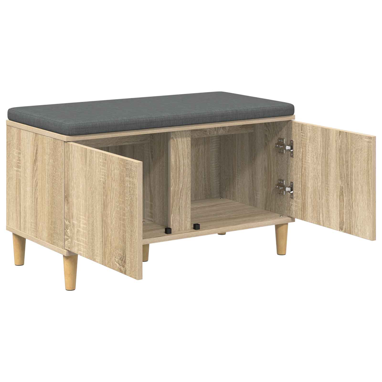 Παγκάκι Χαλωρίου με μαξιλάρι Δρύς Sonoma 80 x 38 x 46 εκ - Pakobazaar