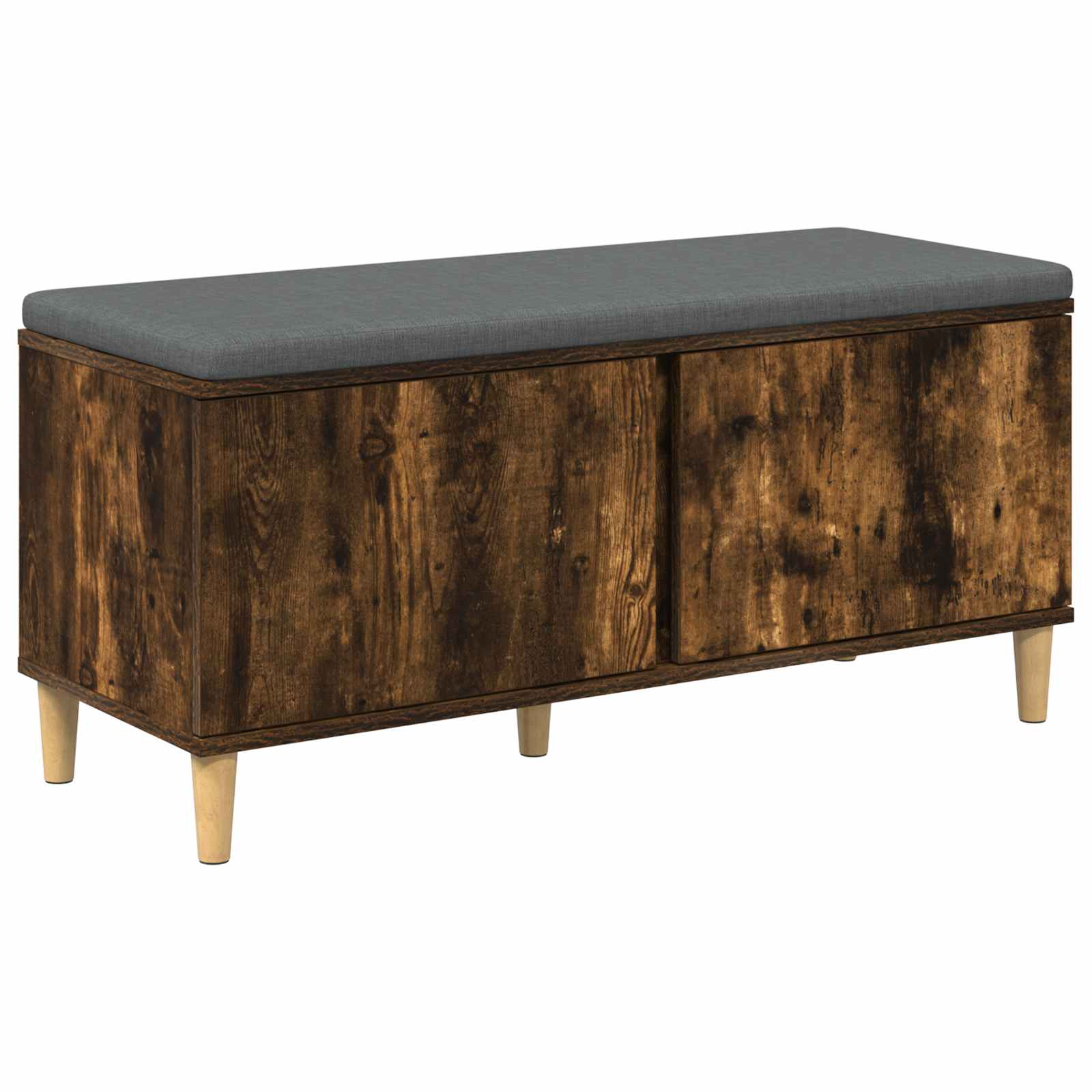 Παγκάκι Χαλωρίου με μαξιλάρι Καπνιστή Δρυς 100 x 38 x 46 εκ - Pakobazaar