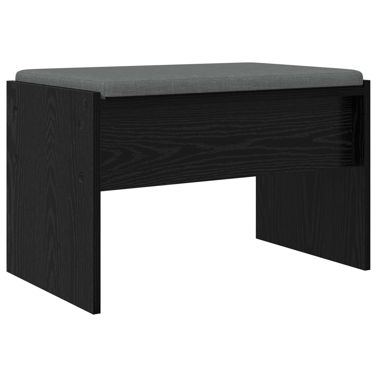 Παγκάκι Χαλωρίου με μαξιλάρι Μαύρη Οξυά 63 x 38 x 40 εκ - Pakobazaar