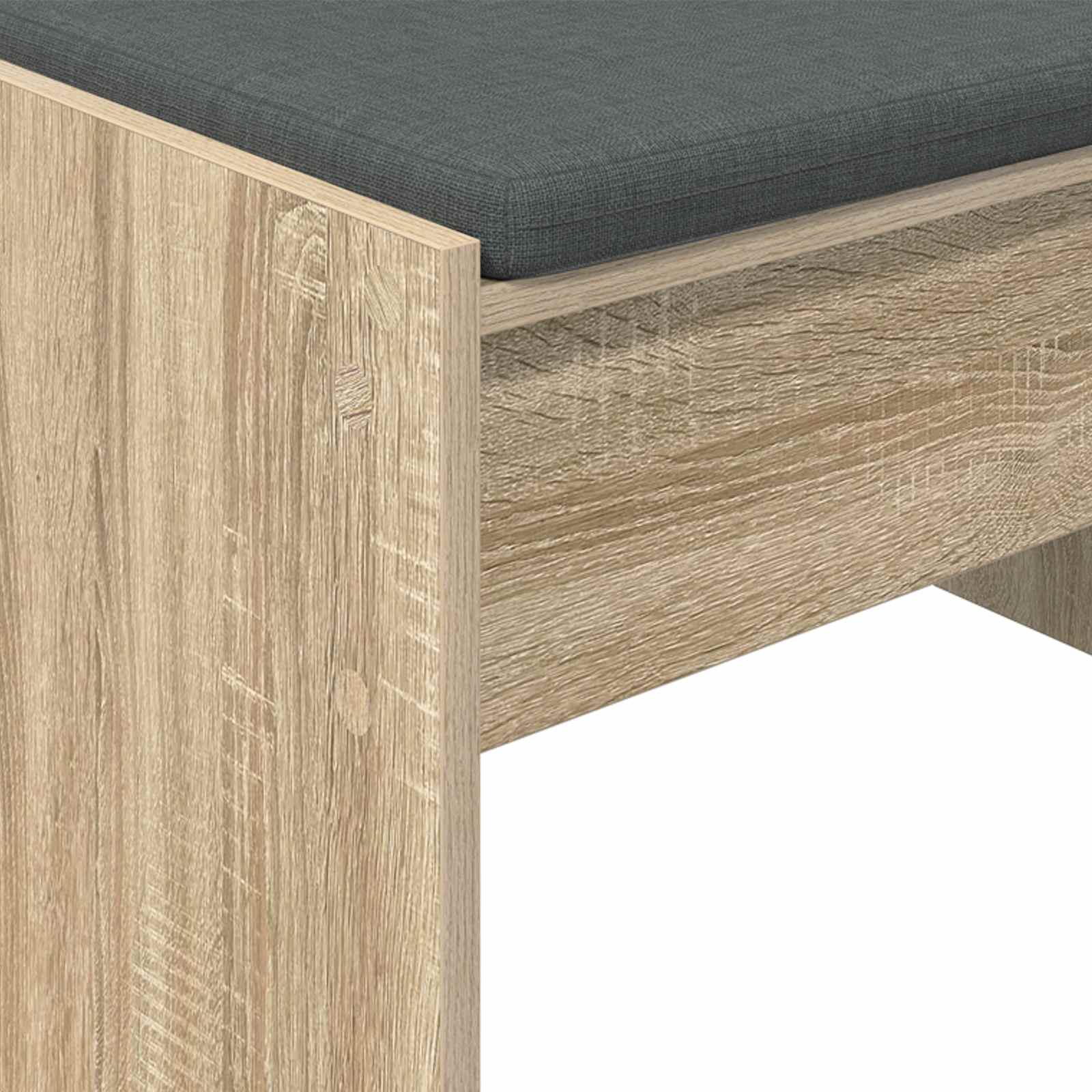 Παγκάκι Χαλωρίου με μαξιλάρι Δρύς Sonoma 63 x 38 x 40 εκ - Pakobazaar